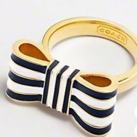 Auth $635 Coach Jewelry Lot Charm Necklace Chain Charm New Ring 925 Buttons - Picture 8 of 13